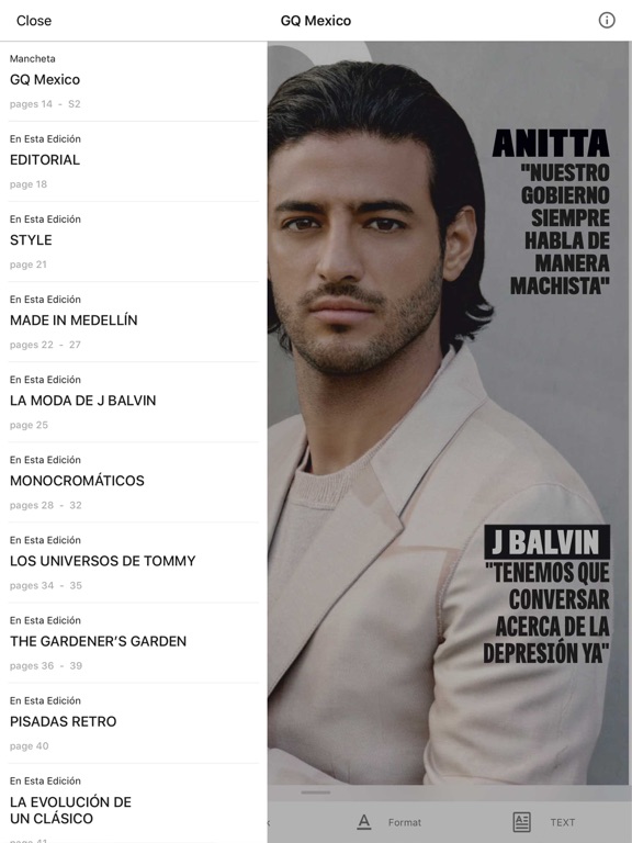 GQ México iPad screenshot 6 - Entertainment app
