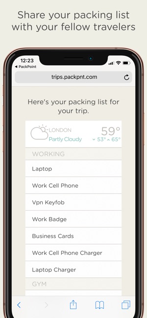 Getup And Go Smart Packing List::Appstore for Android