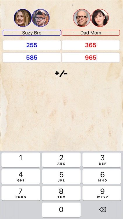 Score Sheet - Scorecard