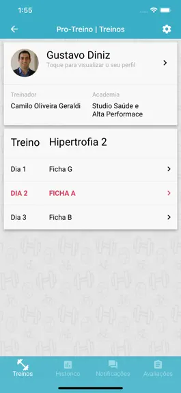 Game screenshot Pro-Treino Aluno mod apk