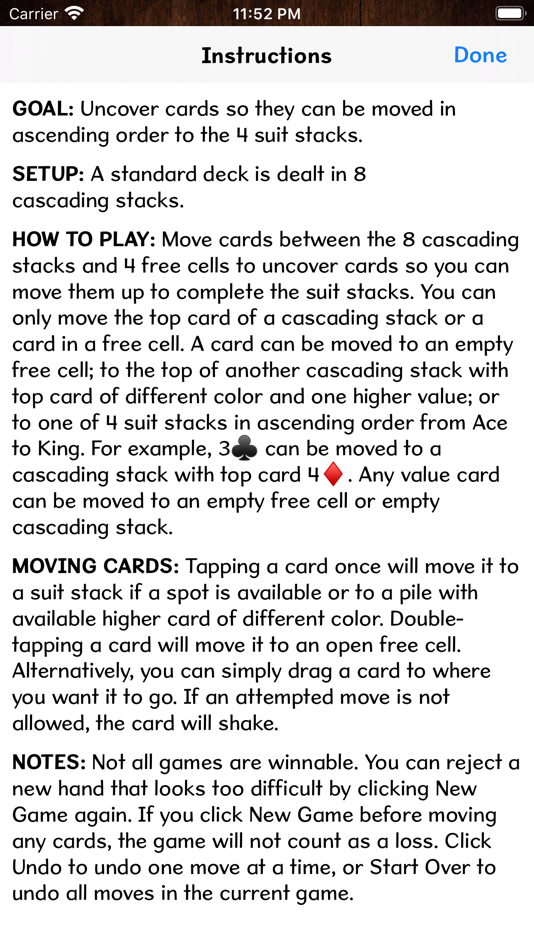 #7. FreeCell (iOS) 由: fishdog.net