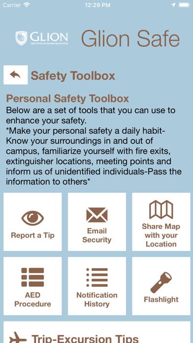 Glion Safe iPhone screenshot 5 - Education app