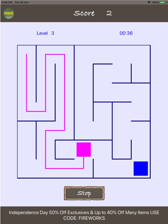 Screenshot #6 pour Maze-2D