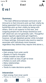 The Personality Types screenshot