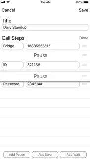 callsaver: conference dialer iphone screenshot 3