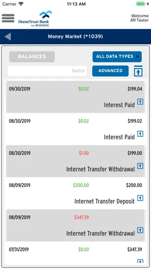HomeTrust Bank Business Mobile screenshot 2