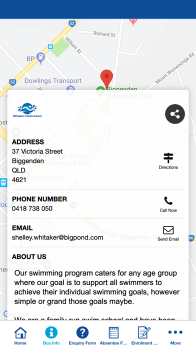 Screenshot #2 pour Whitaker's Swim School
