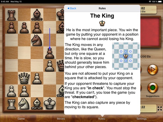Chess without ads iPad app afbeelding 6