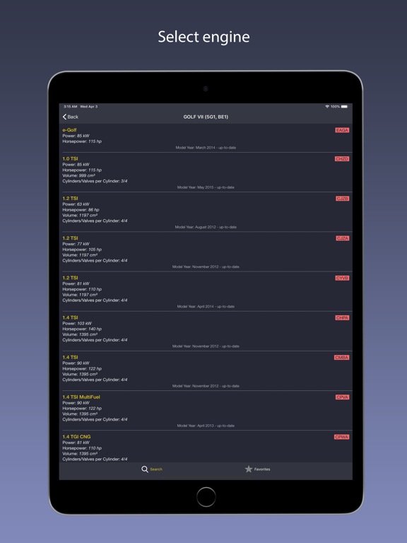 Screenshot #2 for AutoParts for VW