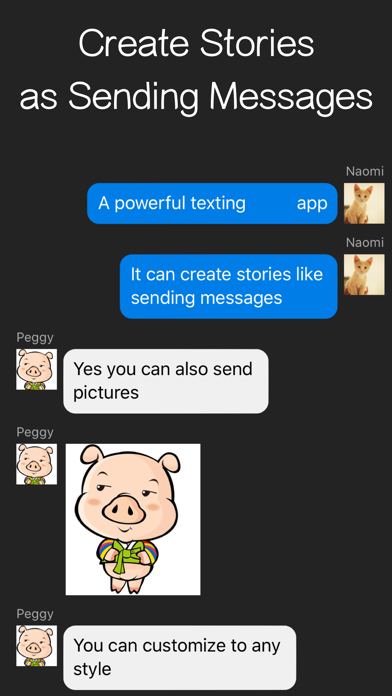 Screenshot #1 pour Text Message Chat Video Maker