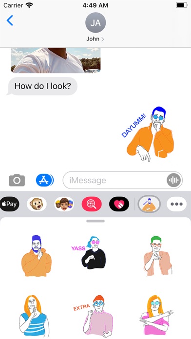 Urban ASL Stickers iPhone screenshot 5 - Stickers app