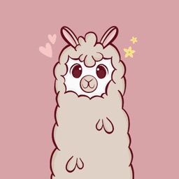 Fluffy Alpaca Stickers