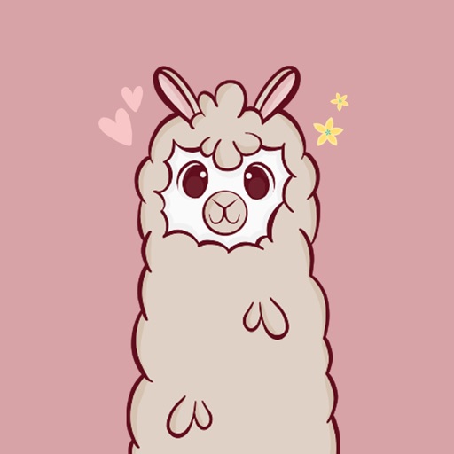 Fluffy Alpaca Stickers