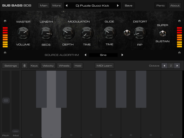 ‎LE01 | Bass 808 Synth + AUv3 Screenshot