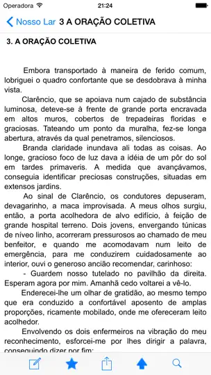 Capture d'écran de Nosso Lar Chico Xavier sur iPhone 2