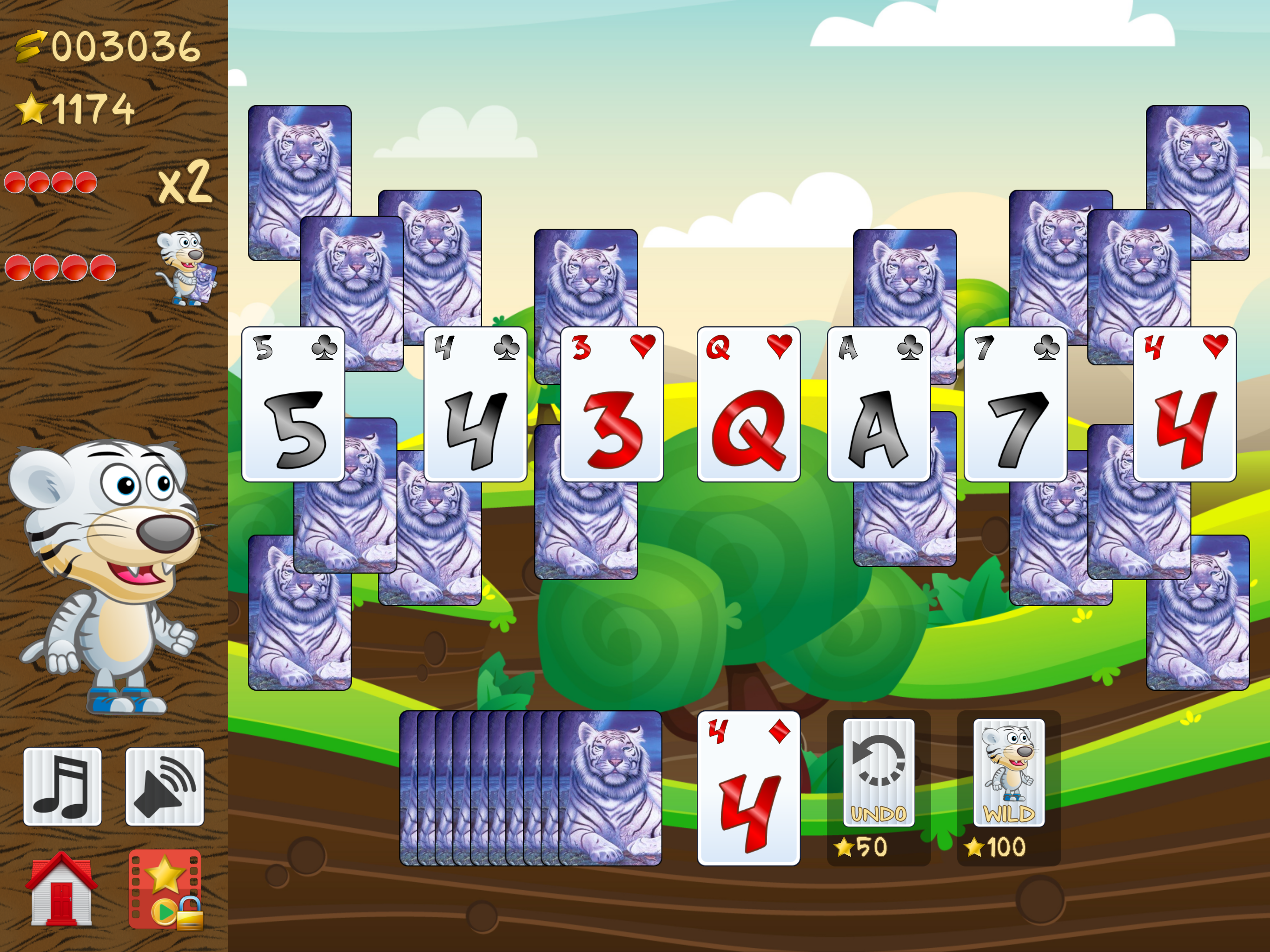 Tiger Solitaire, fun card game screenshot 11