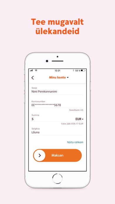 Swedbank Eestis Screenshot