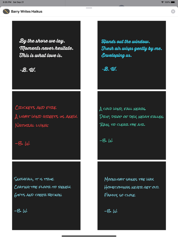 Screenshot #4 pour Barry Writes Haikus
