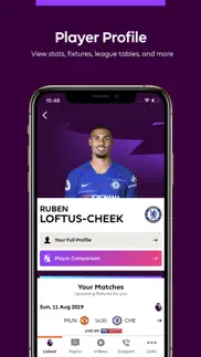 premier league player app iphone capturas de pantalla 3