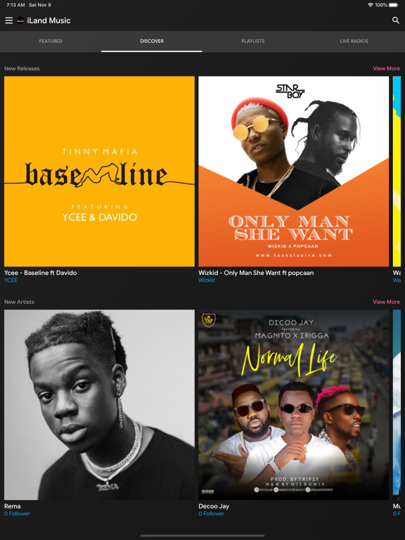 iLand Music iPad screenshot 3 - Music app