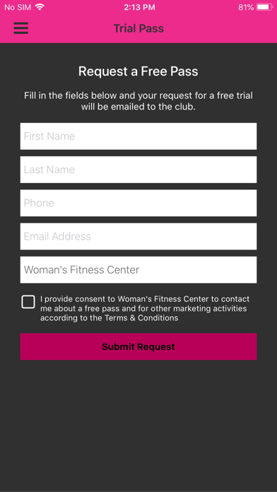 Woman's Fitness Center screenshot 3