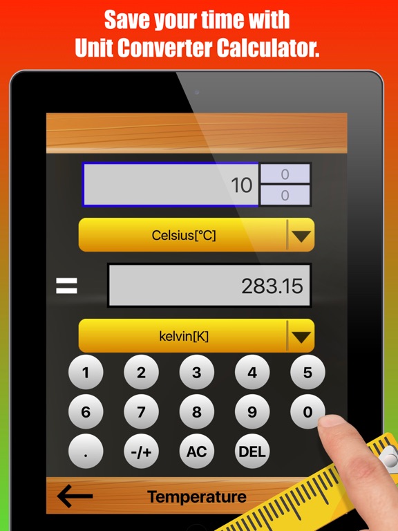 Unit of measurement converter iPad screenshot 5 - Utilities app