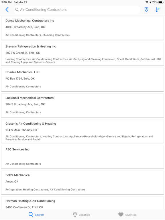 Badlands Telephone Directory iPad screenshot 4 - Navigation app