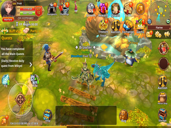 Flyff Legacy - Anime MMORPG iPad app afbeelding 9