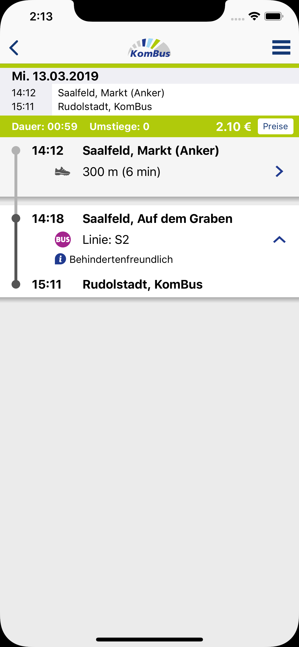 KomBus screenshot 3