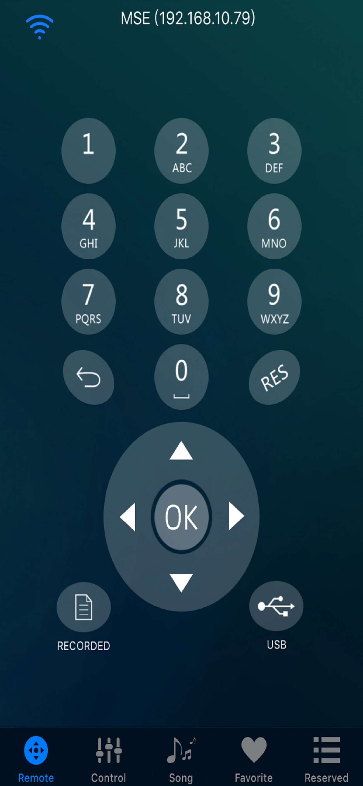 Maestro Karaoke Remote