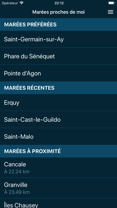 Screenshot #1 pour Marées proches de moi-Sans pub