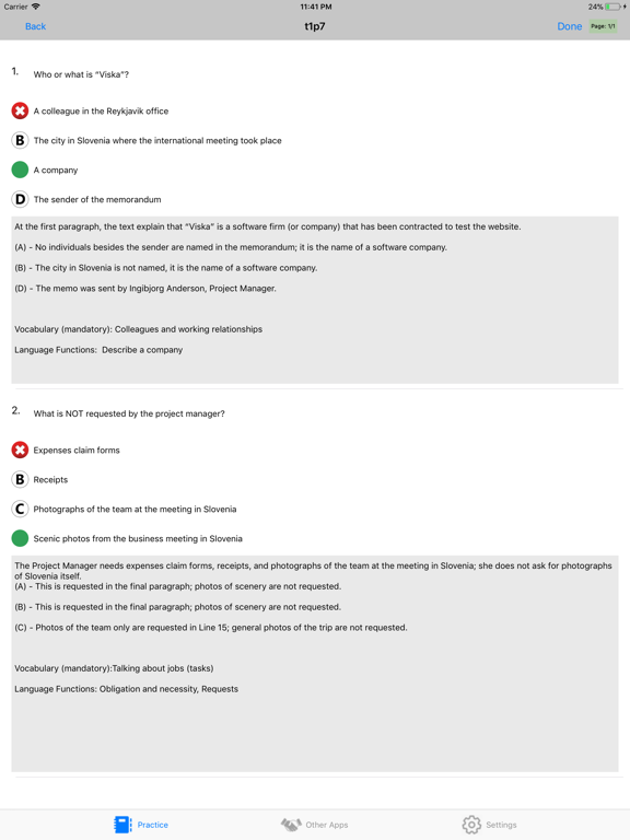 New Reform For TOEIC® Test iPad screenshot