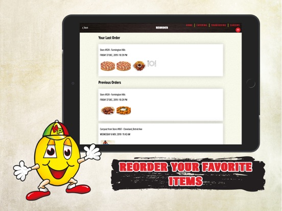 Happy's Pizza iPad screenshot