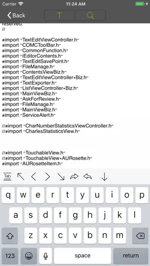 Capture d'écran de IEditor – Text Code Editor sur iPhone 9