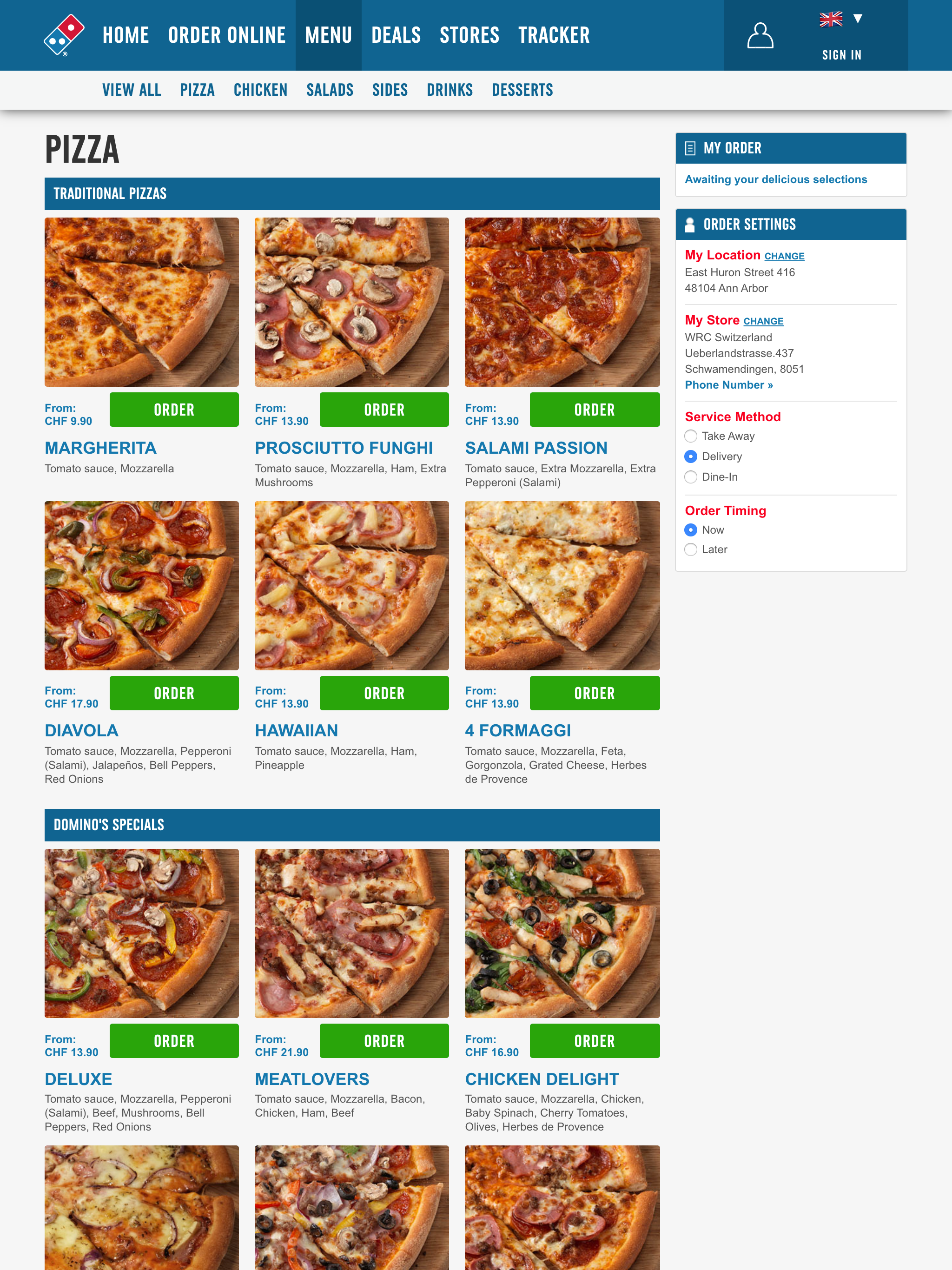 Domino's Pizza Switzerland