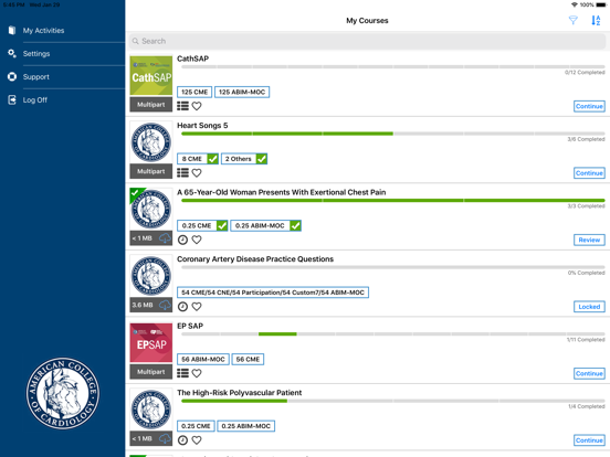 ACC Learn iPad screenshot 5 - Education app
