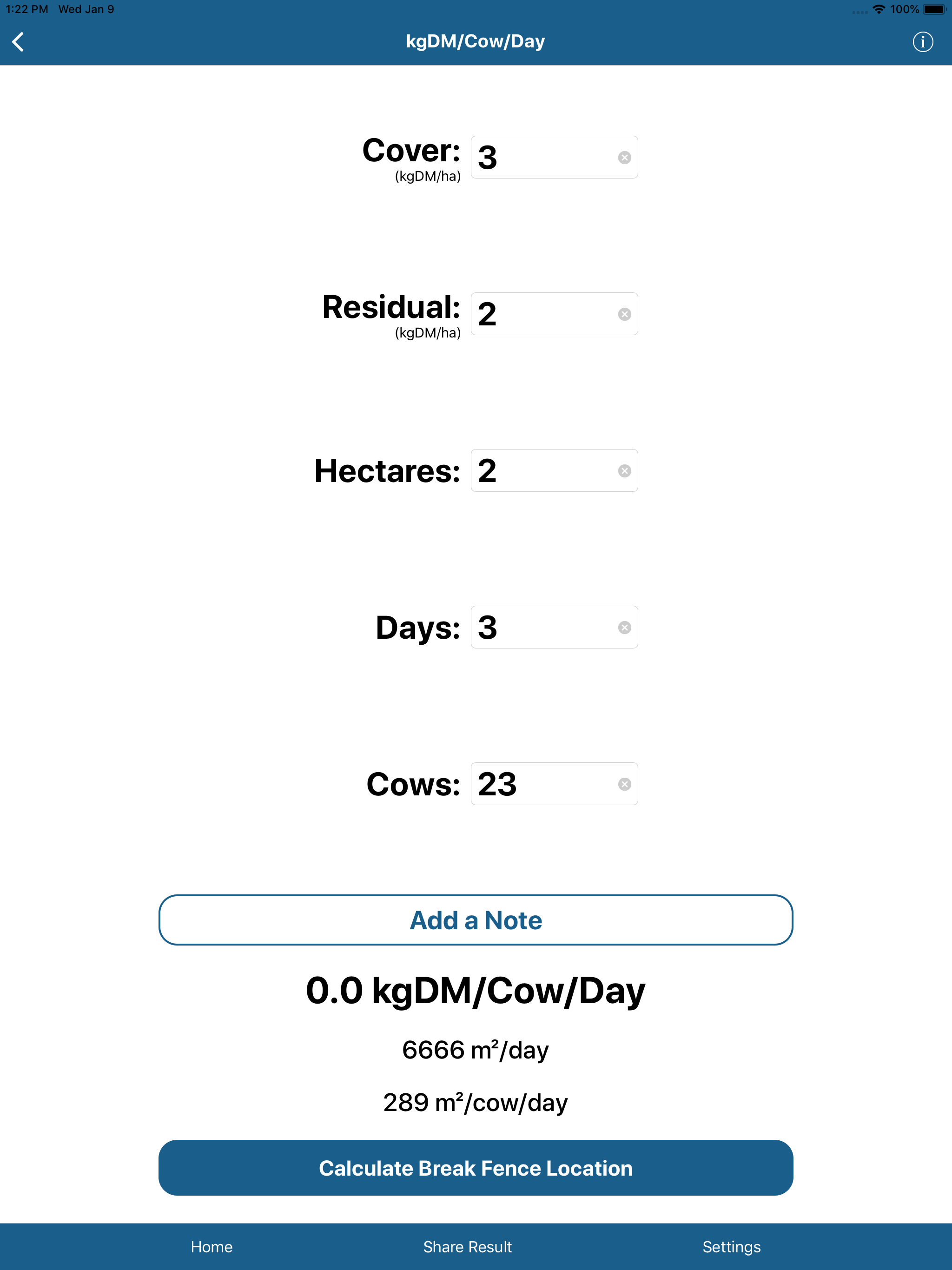 Grazing Calculator