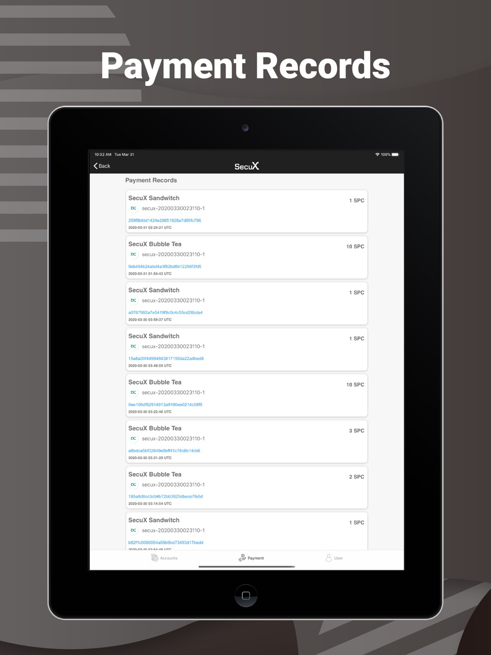 iPad screenshot