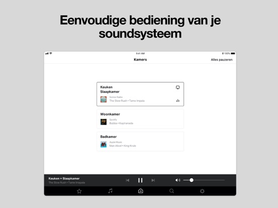 Sonos S1 Controller iPad app afbeelding 1