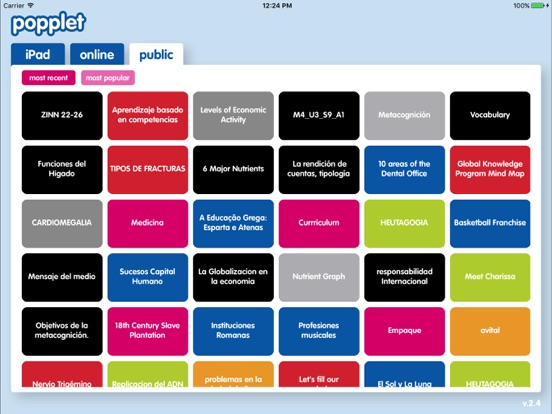 Popplet Lite iPad app afbeelding 4