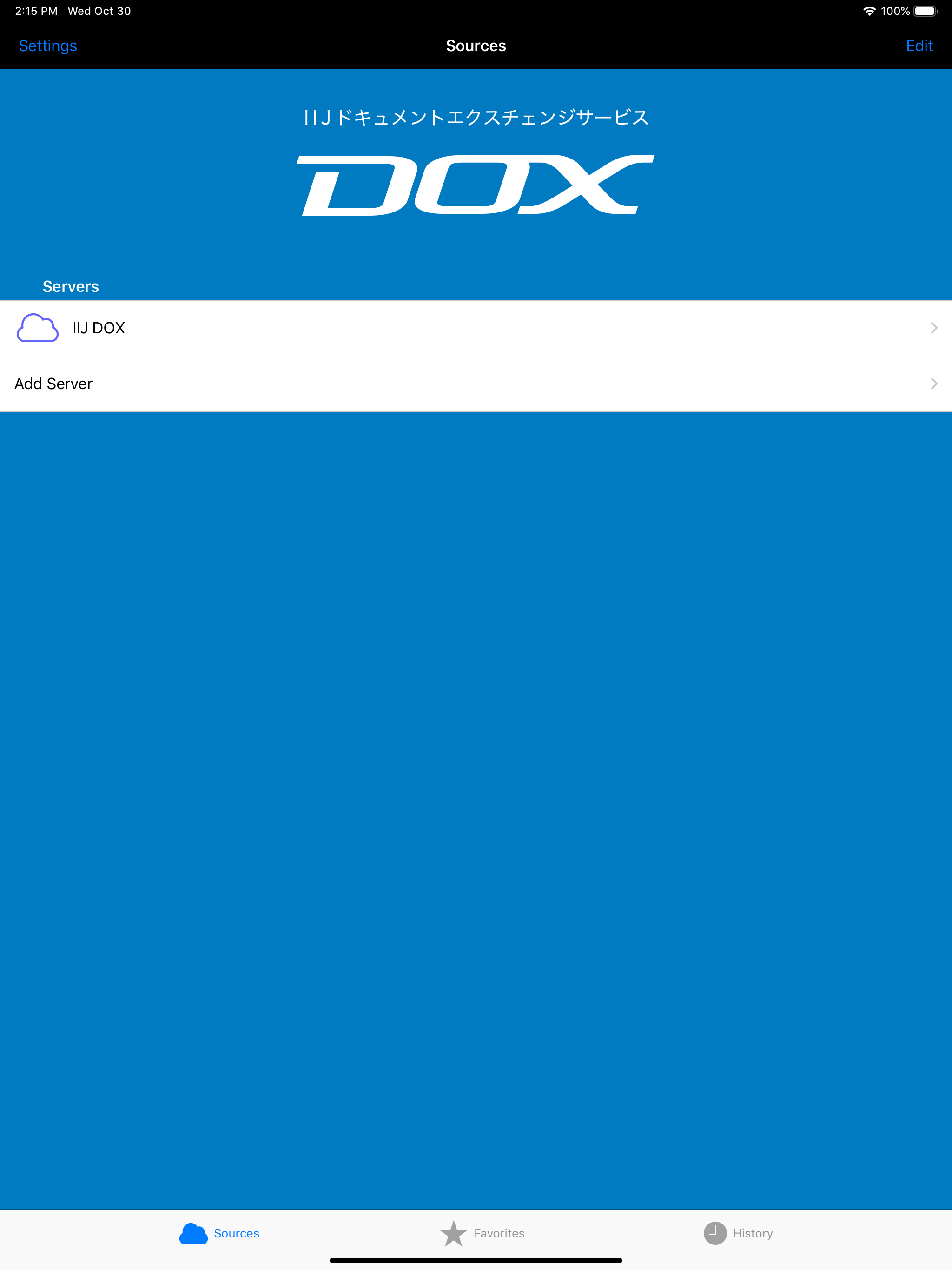 DOX client for iOS