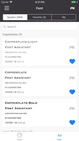 Скриншот Color & Font на iPhone 2