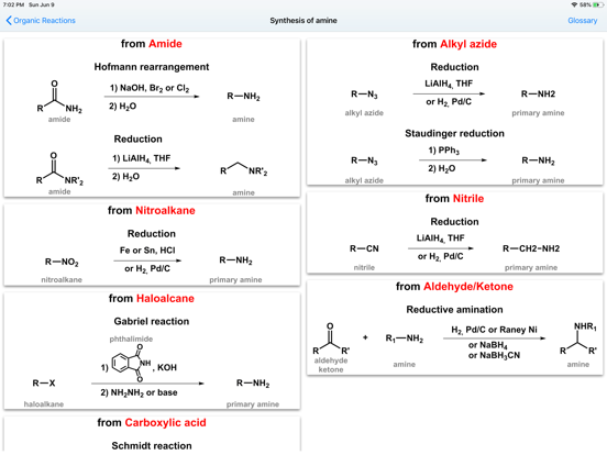 Organic Reactions iPad screenshot 4 - Education app