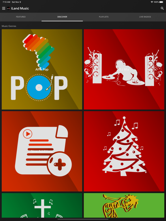 iLand Music iPad screenshot 4 - Music app