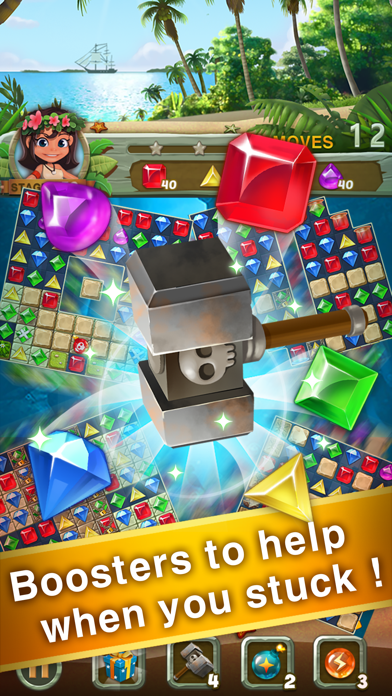 Paradise Jewel: Match-3 Puzzle Screenshot