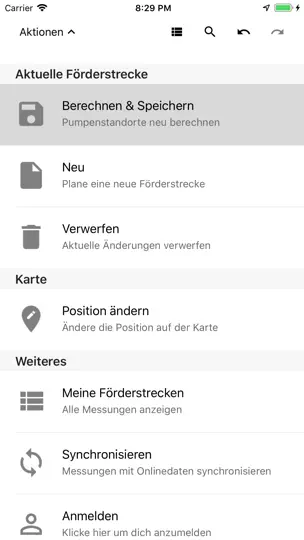 Screenshot von Feuerwehr Wasserförderung auf dem iPhone 4