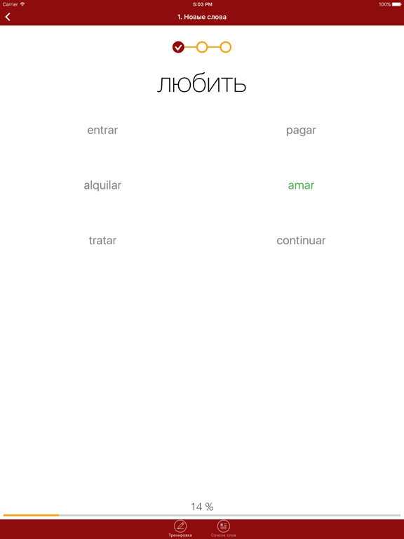 Полиглот - Испанский язык iPad screenshot 4 - Education app
