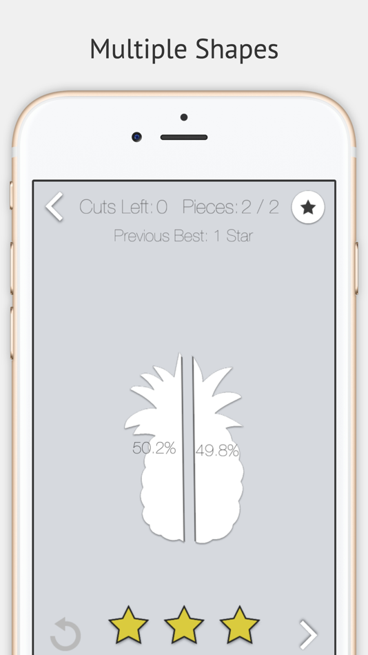 #5. 50 50 - The Slicing Game (iOS) 由: App Design . Company