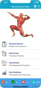 Muscular System Quizzes screenshot #1 for iPhone