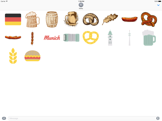 Germany Sticker Pack iPad screenshot 1 - Stickers app